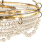 Meyda Lighting Sardinia 43" 12-Light Transparent Gold Chandelier With Clear Crystal Shade