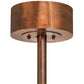 Meyda Lighting Sargent 240372 46" 16-Light Vintage Copper Chandelier With Silver Mica Shade Glass and Fan
