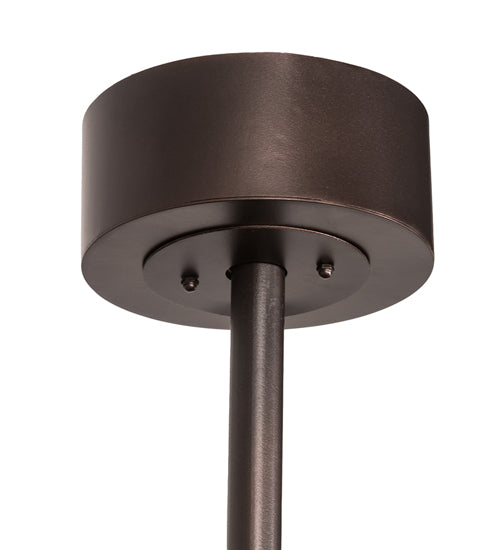 Meyda Lighting Sargent 45" 12-Light Mahogany Bronze Chandelier With Creme Carrara Idalight Shade Glass and Fan