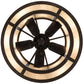 Meyda Lighting Sargent 45" 12-Light Oil Rubbed Bronze Chandelier With Creme Carrara Idalight Shade and Fan