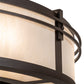 Meyda Lighting Sargent 45" 12-Light Oil Rubbed Bronze Chandelier With Creme Carrara Idalight Shade and Fan