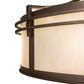 Meyda Lighting Sargent 45" 20-Light Tyler Bronze Chandelier With Beige Sahara Taupe Idalight Shade and Fan