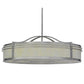 Meyda Lighting Sargent 45" 8-Light Nickel Pendant Light With Creme Carrare Idalight Shade