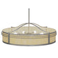 Meyda Lighting Sargent 45" 8-Light Nickel Pendant Light With Creme Carrare Idalight Shade