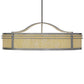 Meyda Lighting Sargent 45" 8-Light Nickel Pendant Light With Creme Carrare Idalight Shade