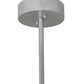 Meyda Lighting Sargent 45" 8-Light Nickel Pendant Light With Creme Carrare Idalight Shade
