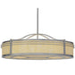 Meyda Lighting Sargent 45" 8-Light Nickel Pendant Light With Creme Carrare Idalight Shade