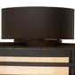 Meyda Lighting Sargent 45" 8-Light Oil Rubbed Bronze Chandelier With Creme Carrare Idalight Shade Glass and Fan