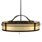 Meyda Lighting Sargent 45" 8-Light Oil Rubbed Bronze Chandelier With Creme Carrare Idalight Shade and Fan