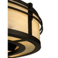 Meyda Lighting Sargent 45" 8-Light Oil Rubbed Bronze Chandelier With Creme Carrare Idalight Shade and Fan