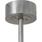 Meyda Lighting Sargent 46" 12-Light Sparkle Silver Chandelier With Beige Angelwing Idalight Shade and Fan