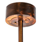 Meyda Lighting Sargent 46" 16-Light Vintage Copper Chandelier With Silver Mica Shade Glass and Fan