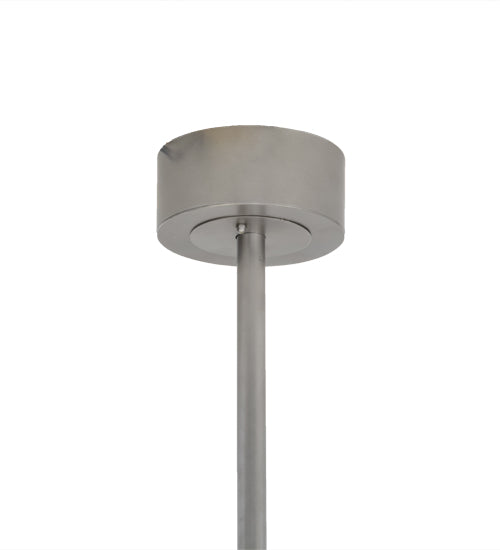 Meyda Lighting Sargent 46" 8-Light Brushed Nickel Chandelier With Bleached Honey Onyx Acrylic Shade and Fan