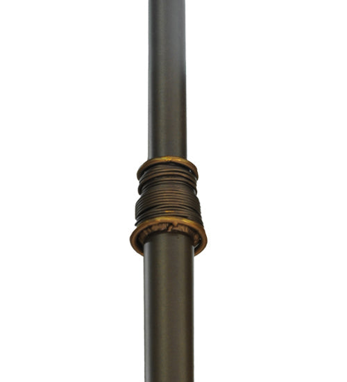 Meyda Lighting Sargent 57" 12-Light Tyler Bronze Pendant Light With White Statuario Idalight Shade Glass
