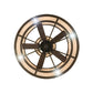 Meyda Lighting Sargent 58" 24-Light 2-Tier Tyler Bronze Chandelier With Beige Fleshtone Idalight Shade Glass and Fan