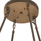Meyda Lighting Sargent 72" 16-Light Tyler Bronze Pendant Light With White Statuario Idalight Shade Glass