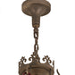 Meyda Lighting Saskia 31" 12-Light Gilded Tobacco Pendant Light With Rainstone Idalight Shade Glass