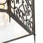 Meyda Lighting Saskia 48" 12-Light Hand Rubbed Iron Pendant Light With Clear Rainstone Idalight Shade Glass
