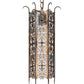 Meyda Lighting Saskia 8" Hand Rubbed Iron Mini Pendant Light With Rainstone Idalight Shade