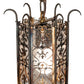 Meyda Lighting Saskia 8" Hand Rubbed Iron Mini Pendant Light With Rainstone Idalight Shade