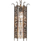 Meyda Lighting Saskia 8" Hand Rubbed Iron Mini Pendant Light With Rainstone Idalight Shade