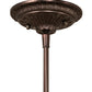 Meyda Lighting Saturday Morning 10" Mahogany Bronze Mini Pendant Light With Multi-Colored Stained Glass