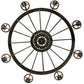 Meyda Lighting Saxony 60" 8-Light Exterior Oil Rubbed Bronze Chandelier With White Statuario Idalight Shade Glass