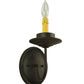 Meyda Lighting Saybrook 5" Oil Rubbed Bronze Wall Sconce With Faux Candlelight