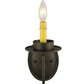 Meyda Lighting Saybrook 5" Oil Rubbed Bronze Wall Sconce With Faux Candlelight