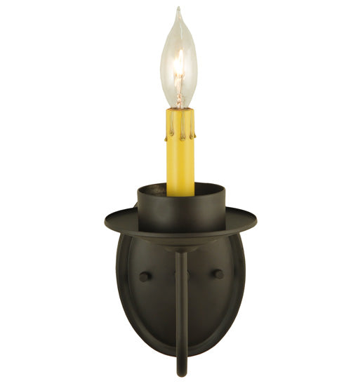 Meyda Lighting Saybrook 5" Oil Rubbed Bronze Wall Sconce With Faux Candlelight