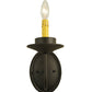 Meyda Lighting Saybrook 5" Oil Rubbed Bronze Wall Sconce With Faux Candlelight