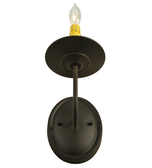 Meyda Lighting Saybrook 5" Oil Rubbed Bronze Wall Sconce With Faux Candlelight