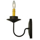 Meyda Lighting Saybrook 5" Oil Rubbed Bronze Wall Sconce With Faux Candlelight