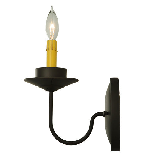 Meyda Lighting Saybrook 5" Oil Rubbed Bronze Wall Sconce With Faux Candlelight