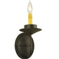 Meyda Lighting Saybrook 5" Oil Rubbed Bronze Wall Sconce With Faux Candlelight