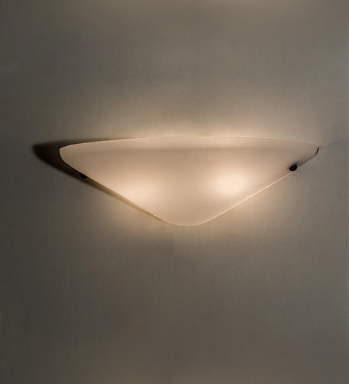 Meyda Lighting Scafo 20" 2-Light Textured Black Wall Sconce With White Statuario Idalight Shade Glass