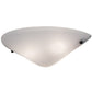 Meyda Lighting Scafo 20" 2-Light Textured Black Wall Sconce With White Statuario Idalight Shade Glass