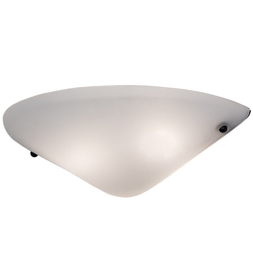 Meyda Lighting Scafo 20" 2-Light Textured Black Wall Sconce With White Statuario Idalight Shade Glass