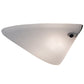 Meyda Lighting Scafo 20" 2-Light Textured Black Wall Sconce With White Statuario Idalight Shade Glass