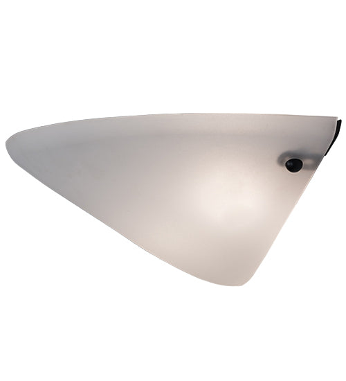 Meyda Lighting Scafo 20" 2-Light Textured Black Wall Sconce With White Statuario Idalight Shade Glass