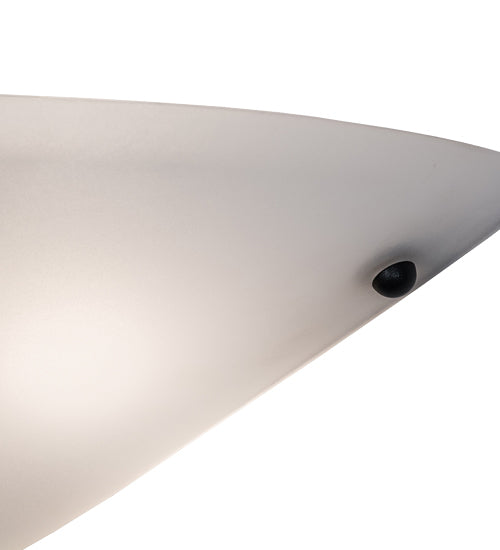 Meyda Lighting Scafo 20" 2-Light Textured Black Wall Sconce With White Statuario Idalight Shade Glass