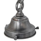 Meyda Lighting Schoolhouse 12" Antique Brass Revival Pendant Light With White Shade Glass