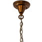 Meyda Lighting Schotel 32" Transparent Copper Pendant Light With Clear Shade Glass