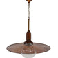 Meyda Lighting Schotel 32" Transparent Copper Pendant Light With Clear Shade Glass