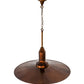 Meyda Lighting Schotel 32" Transparent Copper Pendant Light With Clear Shade Glass