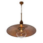 Meyda Lighting Schotel 32" Transparent Copper Pendant Light With Clear Shade Glass