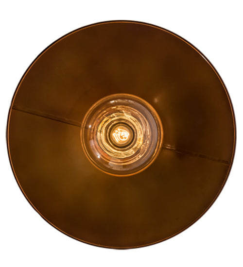 Meyda Lighting Schotel 32" Transparent Copper Pendant Light With Clear Shade Glass