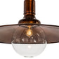Meyda Lighting Schotel 32" Transparent Copper Pendant Light With Clear Shade Glass