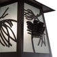 Meyda Lighting Scotch Pine 12" Mahogany Bronze Wall Sconce With Frosted Seeded Shade Glass