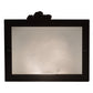 Meyda Lighting Scotch Pine 12" Mahogany Bronze Wall Sconce With Frosted Seeded Shade Glass